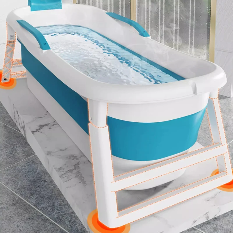 

Foldable Adult Bath Portable Bathtub Fomentation Machine Bucket Water Plastic Large Banheira De Gelo Home Buckets Modern Roller