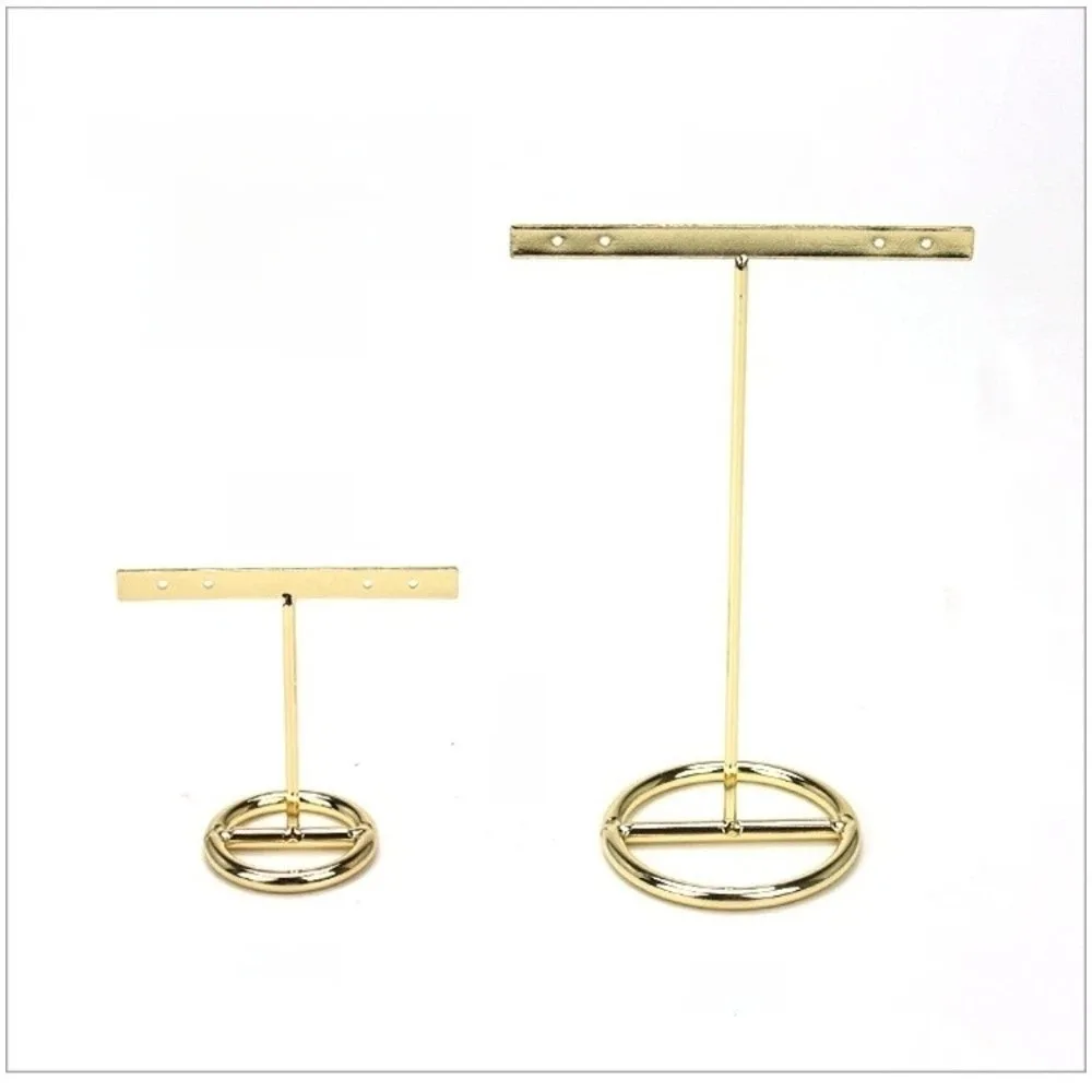 T-Shaped Jewelry Display Stand Professional Premium Feel Metal Earring Display Rack Durable Luxury Earring Holder