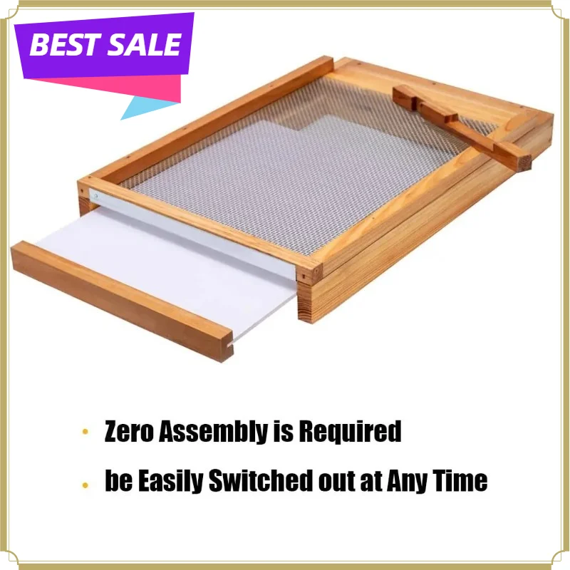 Langstroth Hive Bottom Board Wax Coated Wood Plastic for Bee Beekeeping Equipment