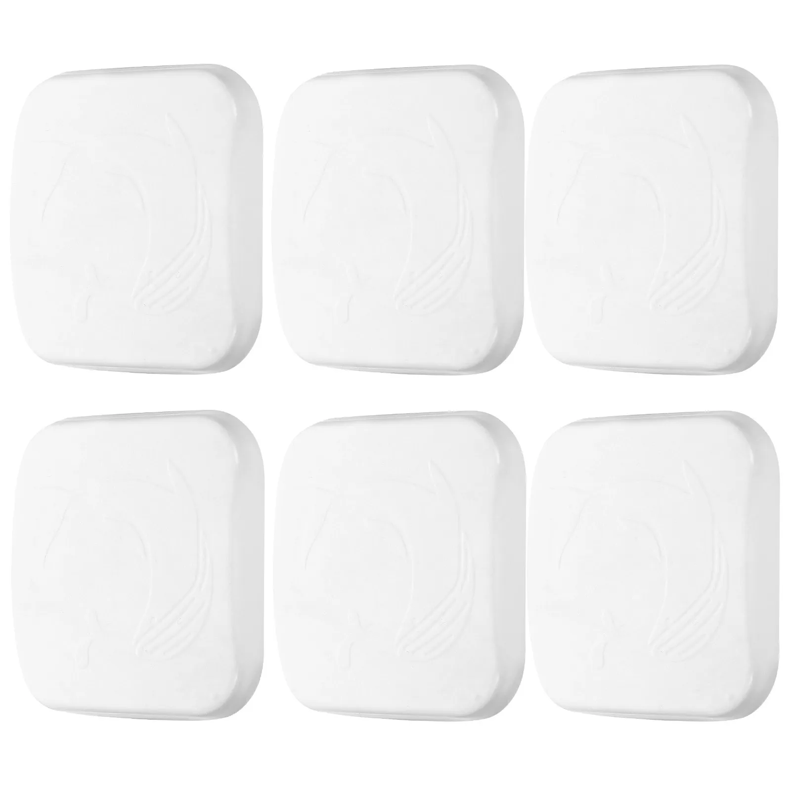 6Pcs Transparent Whale Pattern Silicone Door Knob Wall Protectors Thick Impact Absorbing Bumpers for Refrigerator Cabinet Doors