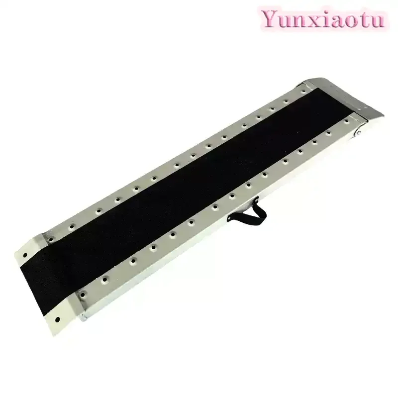 Motorcycle wheelchair electric vehicle loading artifact up stairs steps ramp board barrier-free ramp board