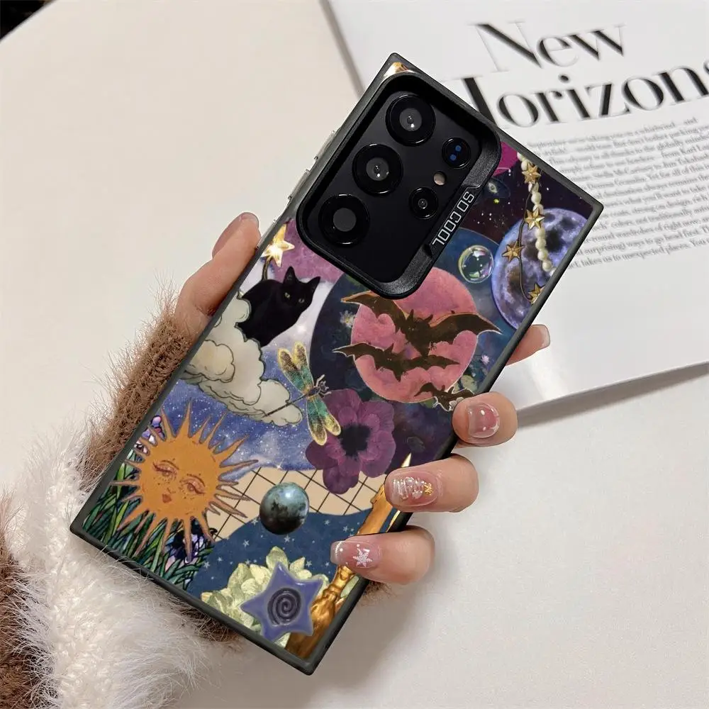 

Flower butterfly case for Galaxy S25 S24 S23 S22 S21 S20 Ultra/ FE/Plus shock-proof rear cover anti-fingerprint