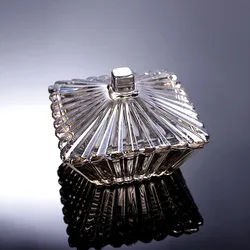 European-style Creative Dried Fruit Candy Plate Crystal Glass Candy Plate Exquisite Sugar Box Living Room Desktop Decoration