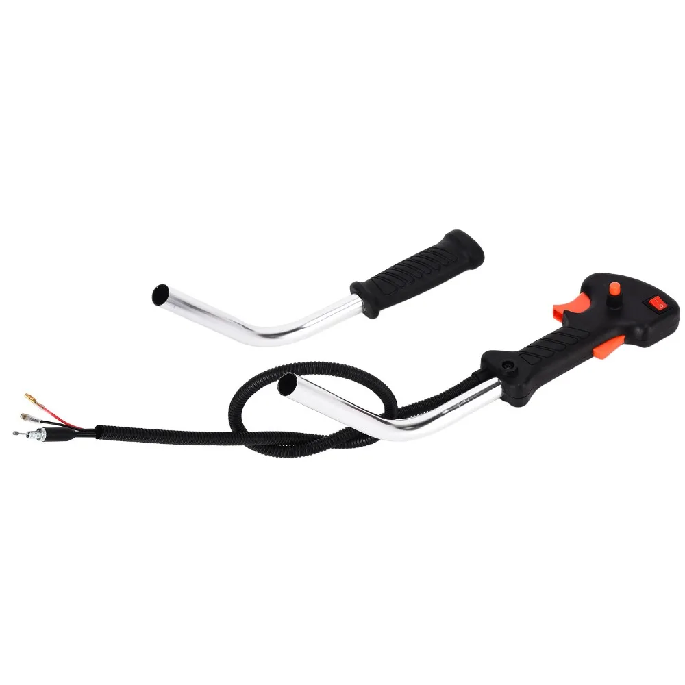 Universal Control Switch Orange Compact Throttle Cable Handle Easy Install Tube Handle Design Lawn Mower Control Tool