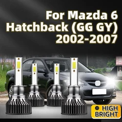 30000LM LED Headlight High Power H1 Turbo Lamp 6000K White Car Light For Mazda 6 Hatchback (GG GY) 2002 2003 2004 2005 2006 2007