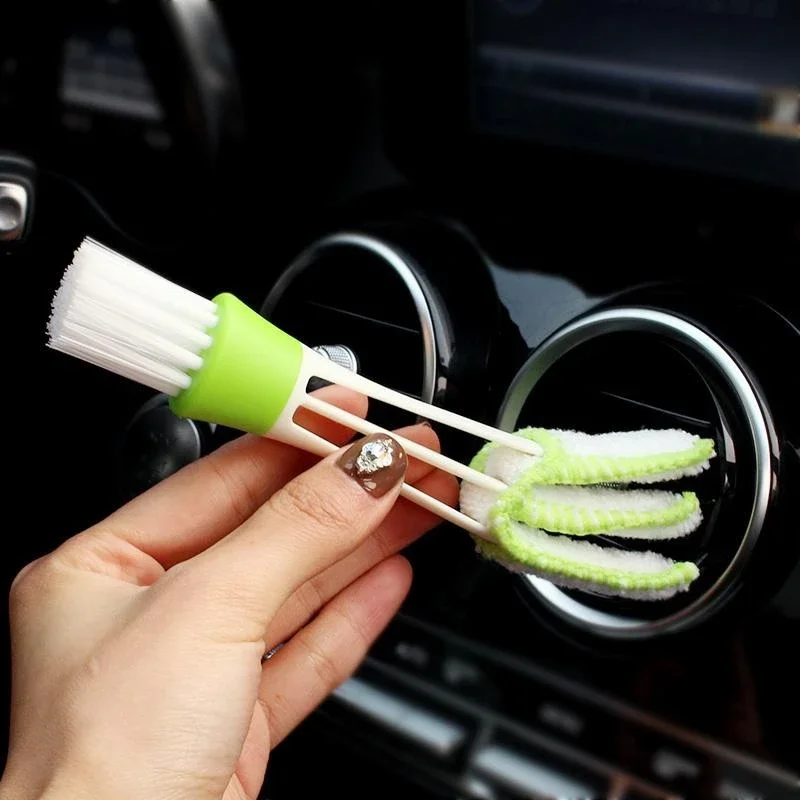 

Car Vent Cleaning Kit - 2-Way Microfiber Brush for AC Vents & Electronics (16cm)