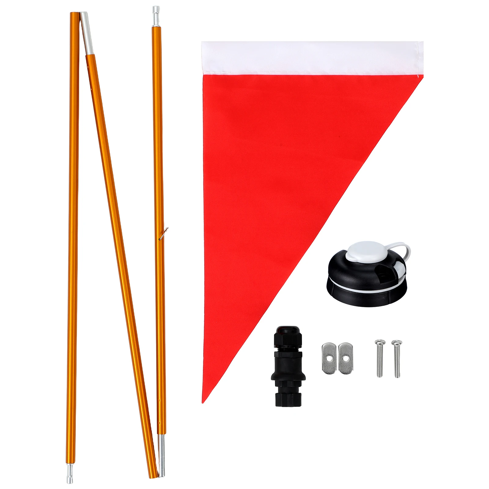 

Kayak Flag Track Mounting Kit Safety Boat Rod Holders Waterproof Jacket Polyester Canoe Accessories Water Sports Gear