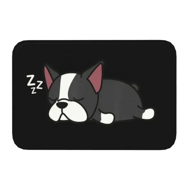 Interesting Bulldog Pattern Entrance Carpet Creative Paper Dog Art Floor Mat Front Door Decorative Floor Mat with