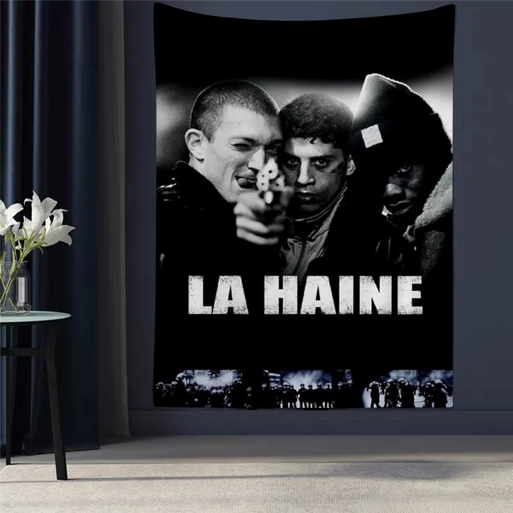 

La Haine Printed Large Wall Tapestry Indian Buddha Wall Decoration Witchcraft Bohemian Hippie Decor Blanket