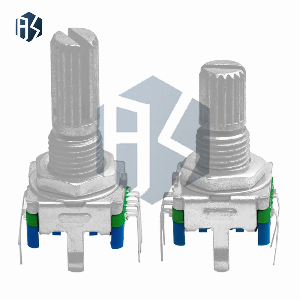 Encoder gecodeerde schakelaar/EC11/Audio digitale potentiometer met schakelaar vijf-pins handvat lengte 20 MM 15mm