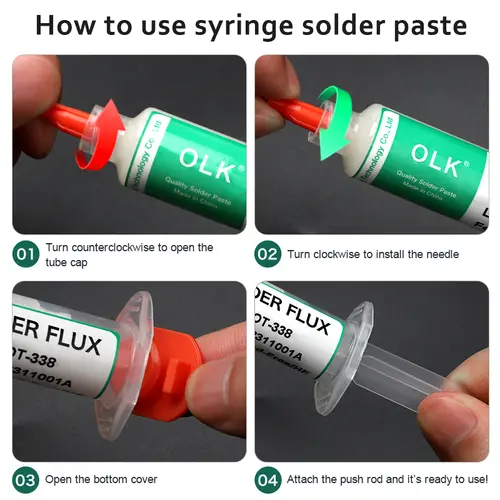 Olk SMD Flux Pcb Repair Soldering Flux No-Clean Solder Paste Welding Advanced Oil Flux For Welding Grease 10cc Soldering Repair - Image 4
