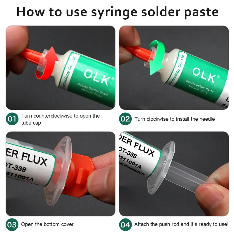 Olk SMD Flux Pcb Repair Soldering Flux No-Clean Solder Paste Welding Advanced Oil Flux For Welding Grease 10cc Soldering Repair - Image 4