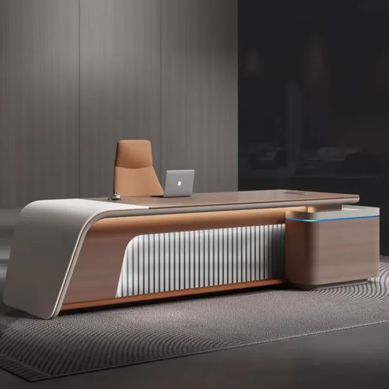 Organisateur de lampes pour table de direction moderne, tiroirs de bureau, organisateur d'étude pour ordinateur, Mesa Para Computador, bureau à domicile