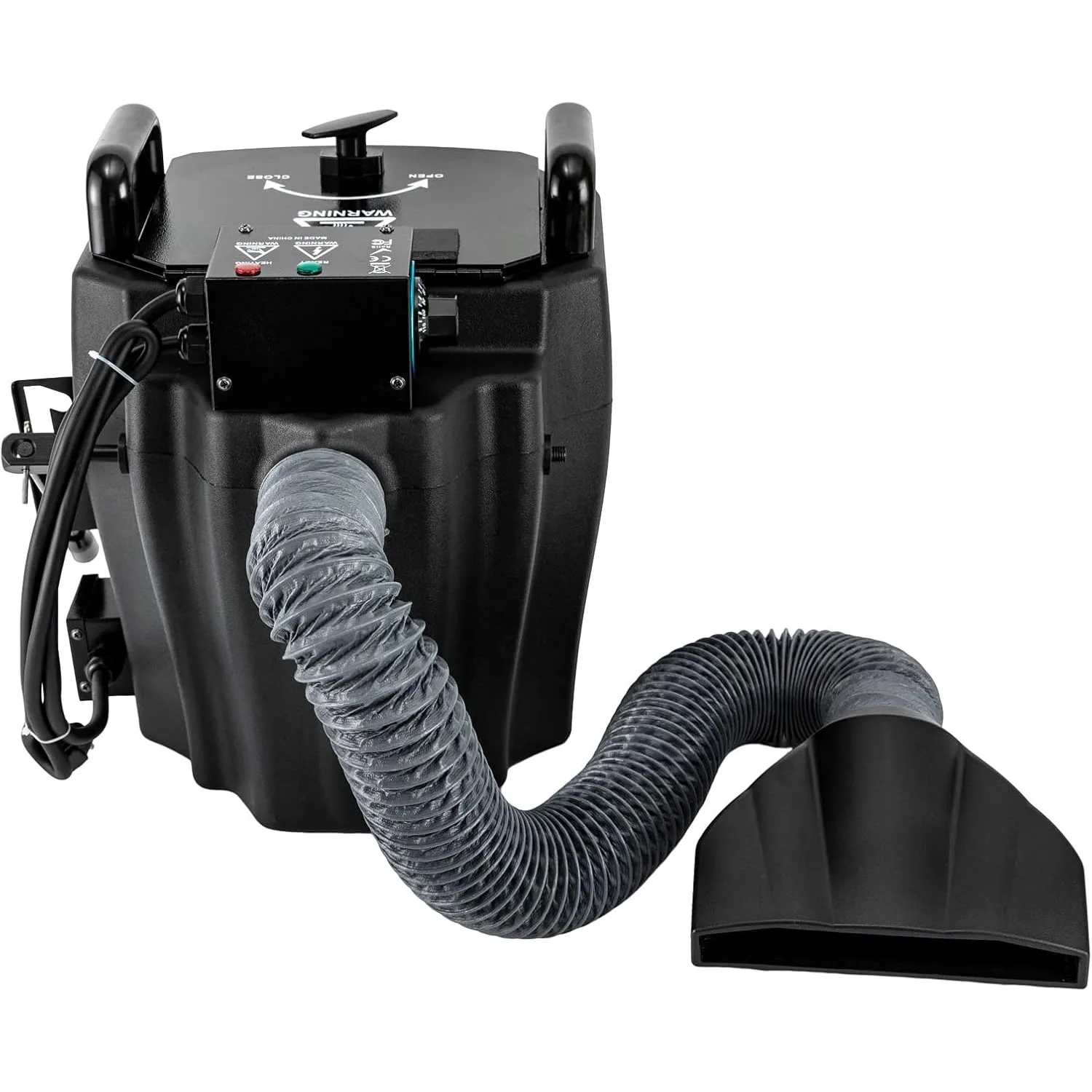 آلة صنع الثلج الجاف ذات تأثير المرحلة بقدرة 3500 وات آلة دخان منخفضة لحفلات الزفاف باللون الأسود