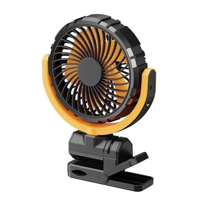 Тихий маленький вентилятор воздушного охлаждения, вращающийся на 900-акумулятор, портативный автомобильный вентилятор с зажимом для стола, коляски для кемпинга