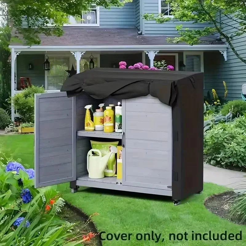 1pc Outdoor Storage Cabinet Cover, Made of Oxford Cloth, Suitable for Use in Yard Gardens(Cover Only)