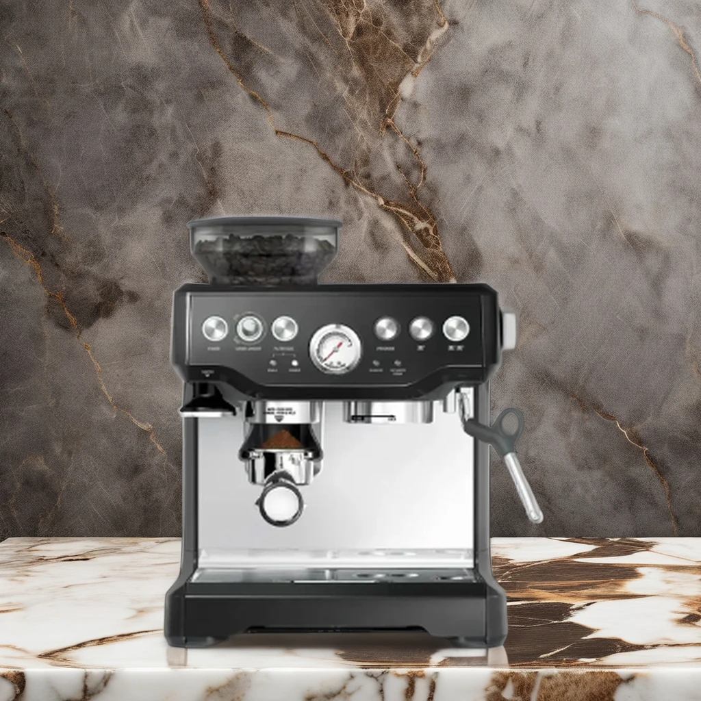 Fully Digital Automatic Commercial Espresso Coffee Equipment Italian Cafe Electric Grinder Modern Stainless Steel