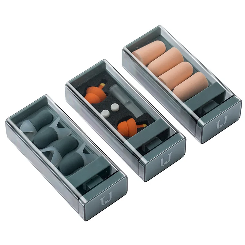 سدادات أذن عازلة للصوت من Xiaomi كتم الصوت احترافية للحد من الضوضاء خفيفة من السيليكون الناعم سدادات أذن من رغوة النوم Youpin Jordan & Judy