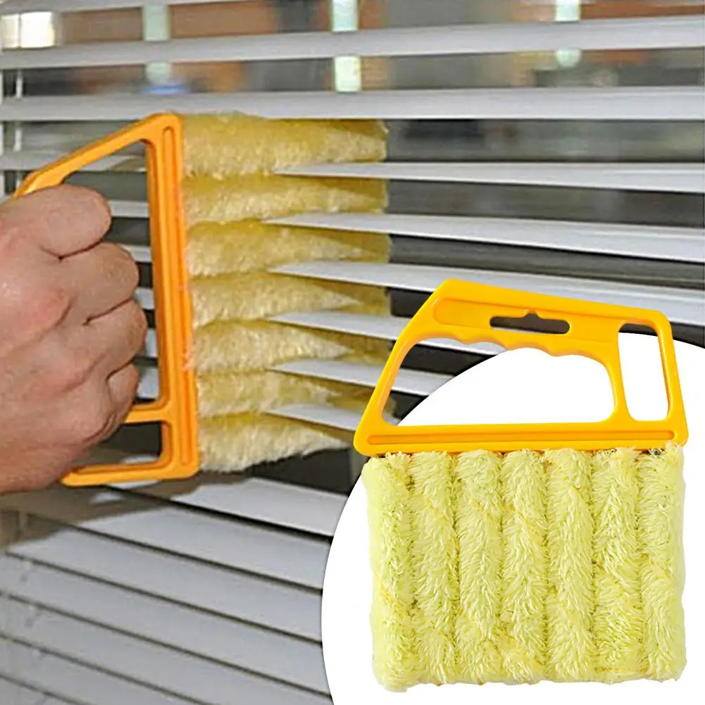 AC Vent Outlet Cleaning Brush Soft Anti-deformed Detachable Plush Clean Shutter Plastic Thick Fabric Louver Cleaner for Home