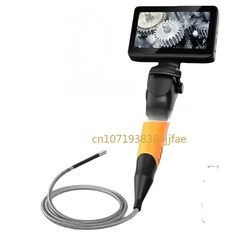 2Way Articulating Endoscope 4.5inch Screen Industrial Borescope 720p 8Leds Multifunctional 1M for Cars Customizable Length