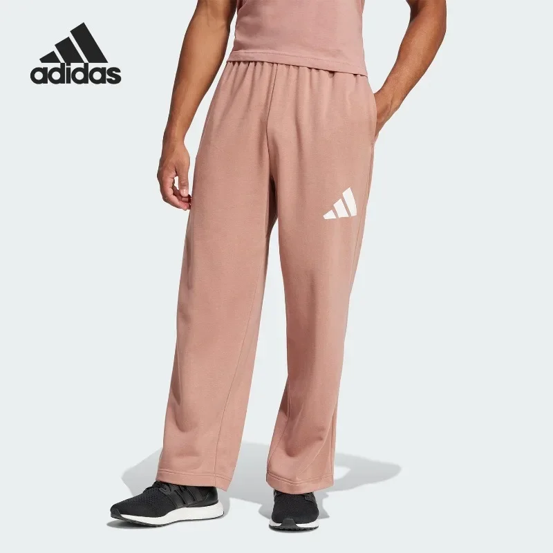 Adidas Wrinkle Free Elastic Waistband Flared Leg Snap Pockets Hiking Long TrousersJF3608
