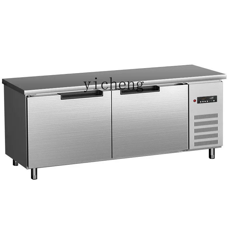 

ZK refrigerated and frozen fresh-keeping workbench Commercial stainless steel flat freezer console