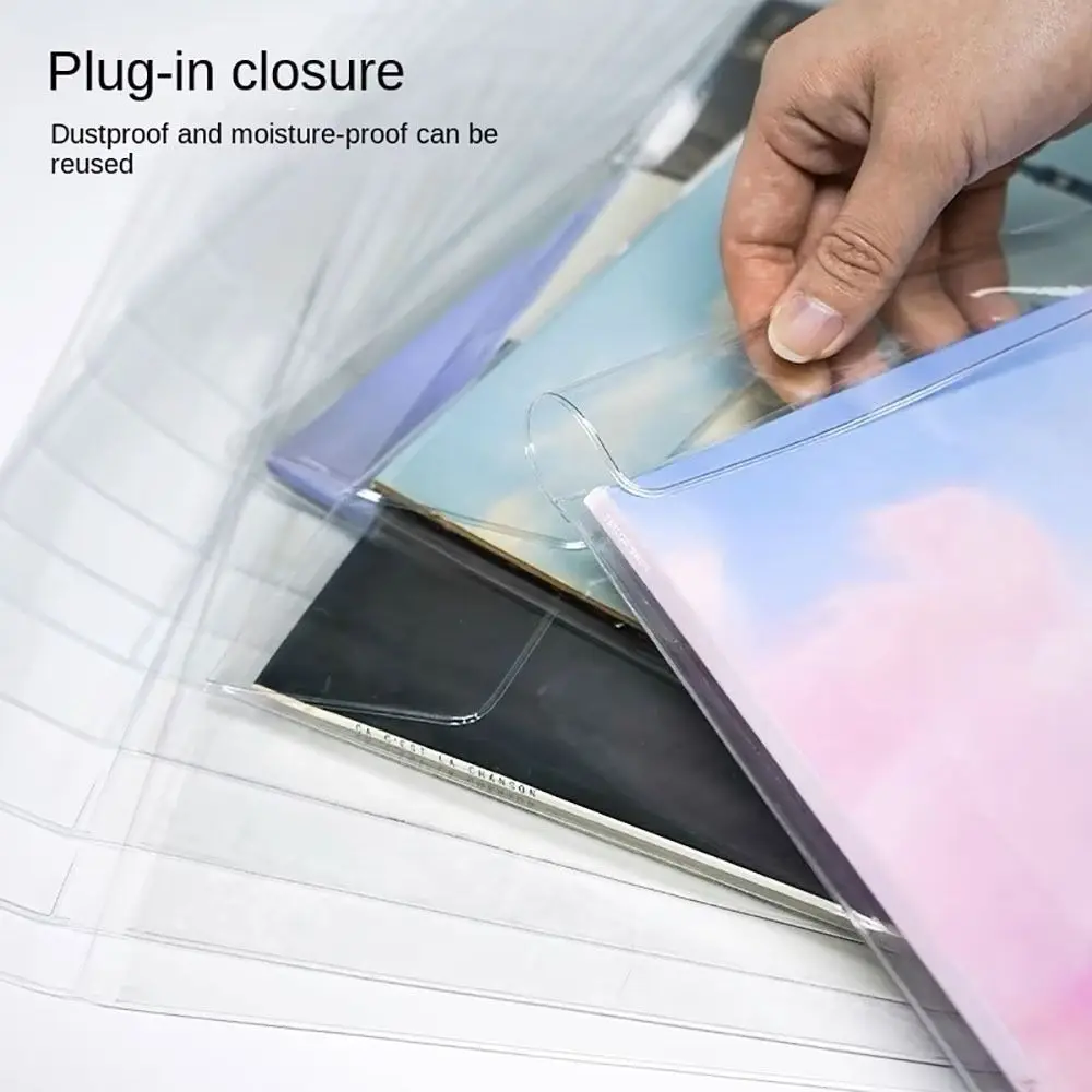 Useful 7/10/12 inch Vinyl Records Sleeve Resealable Thickened Record Protection Vinyl Outer Sleeves Record