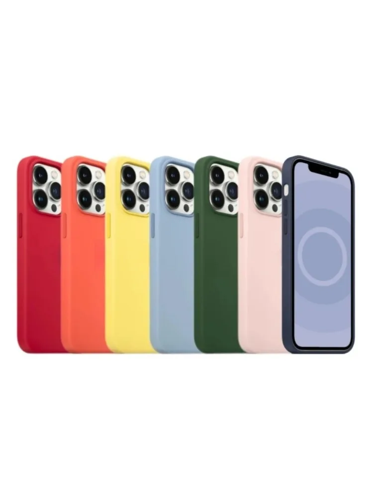 Etui z płynnego silikonu do 13Promax i 13mini z funkcją animacji i magnesu, kompatybilne z bezprzewodowym ładowaniem, ochronne etui na 13. — zdjęcie produktu 7