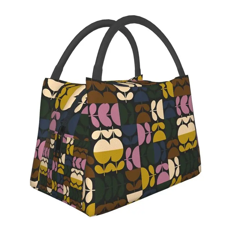 Orla Kiely Abstract Multi Stem Thermal Lunch Bag Reusable Waterproof Cooler Insulated Lunch Box for Work School Travel Picnic
