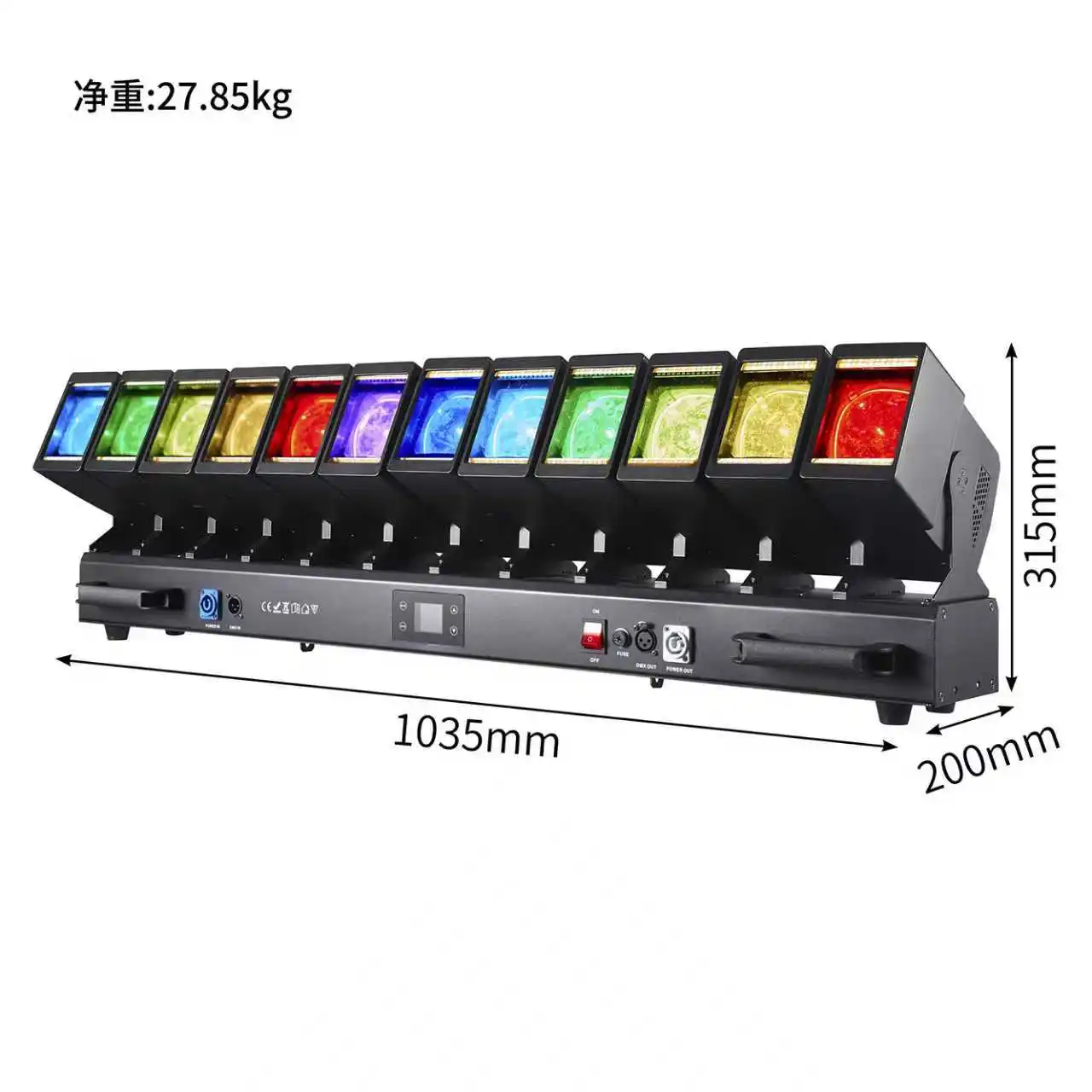 make different cost for 2 pieces 12x60w led moving head light with led wing