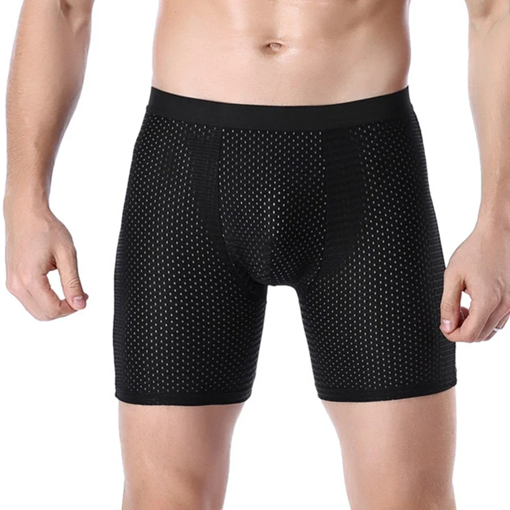 

Мужское нижнее белье Stay Fresh и Active, мужское нижнее белье из ледяного шелка, шорты-боксеры, плавки, 4 цвета и размеры L 3XL