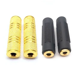 4/2PCS 3.5mm to 3.5mm Female Jack Stereo Connector Coupler Adapter Audio Cable Extension for MP3 DVD Headphone Car AUX