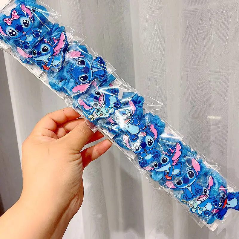 Original Disney Lilo & Stitch Acrylic Hairpin Cartoon Card Children's Hair Accessories Bangs Crushed Side Hair Clip Girls Gift