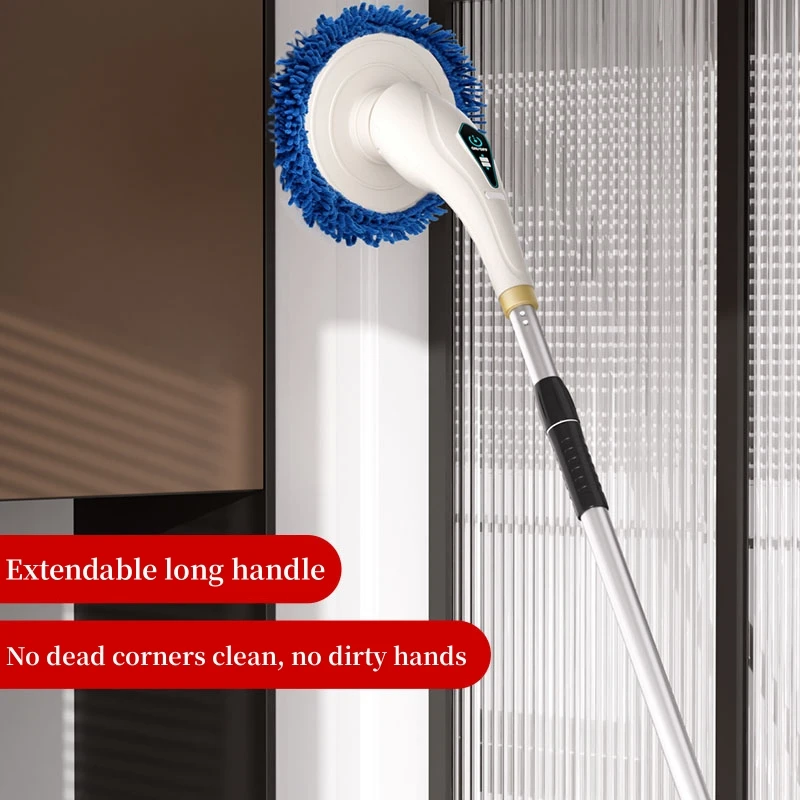 Multi Functional Electric Cleaning Brush Extended Retractable Household Electric Brush Floor Cleanin Bathroom Stove Brush