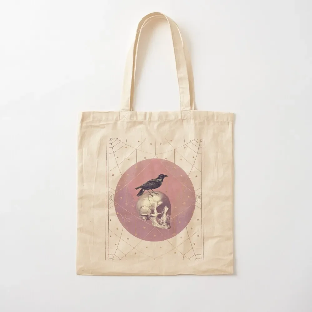 

Crow and Skull Collage Tote Bag Canvas bag for women free delivery bags Tote Bag