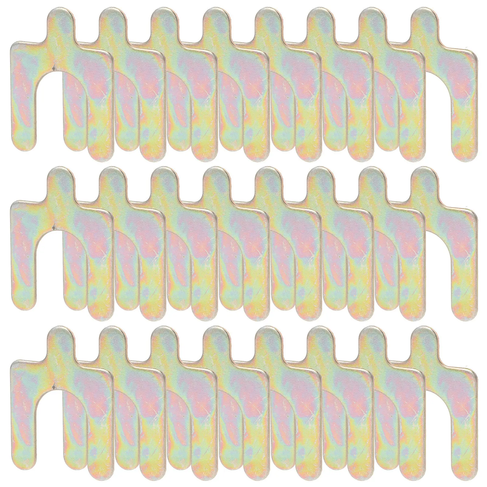

100Pcs Four Wheel Alignment Shim U Shaped Brake Line Clips Metal Brake Hose Retainer Universal Replacement Automotive Parts Car