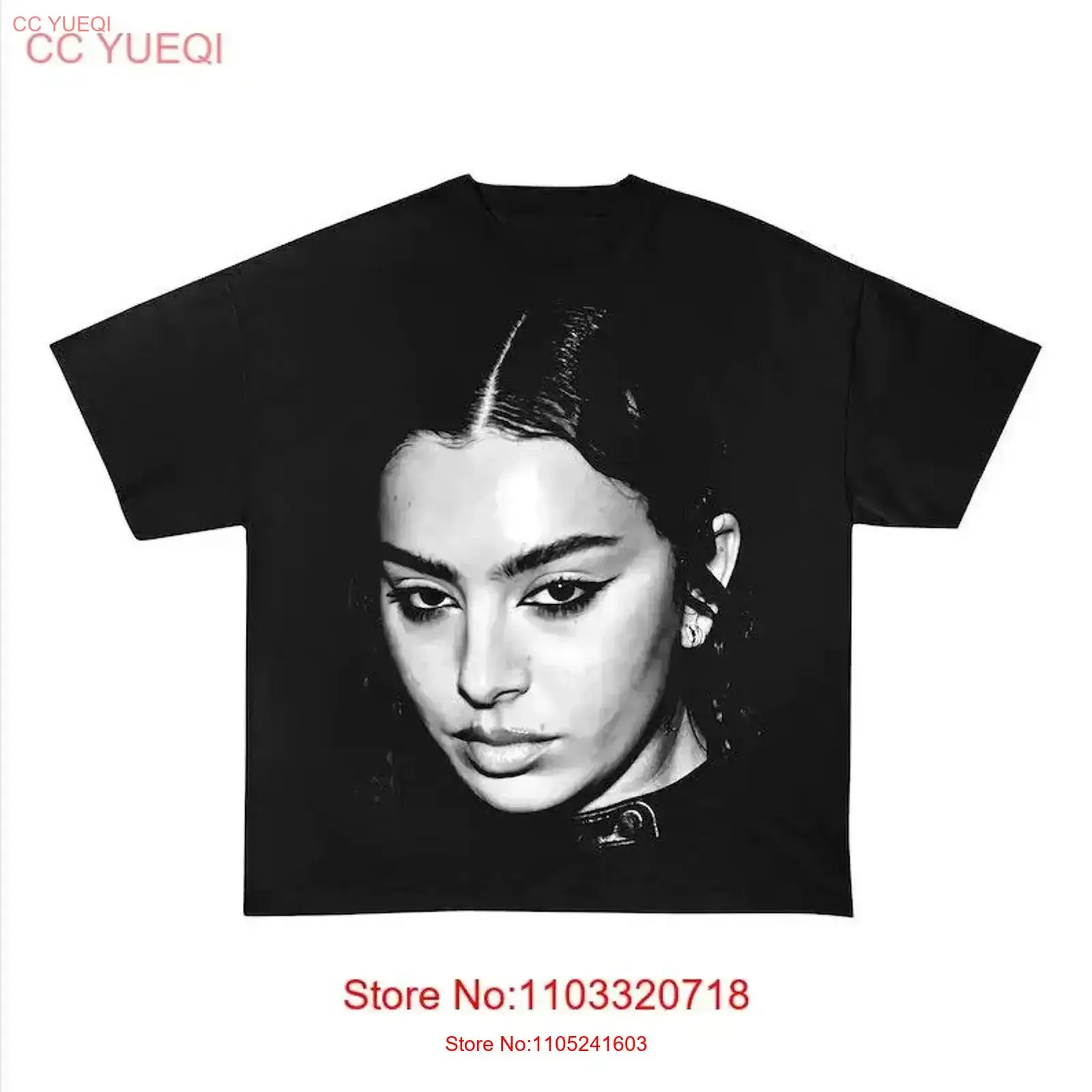 Charli XCX T shirt Music Tour Merch For Fan PA0310_18 vintage Washed fashion Stretched Casual Versatile Unisex homme