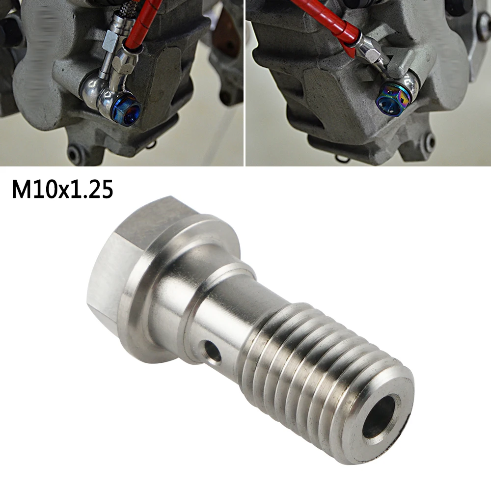 Motorcycle M10*1.25 Hydraulic Brake Hose Banjo Bolt for Suzuki DRZ400 2000-2019 RMZ250 RMZ450 2006-2019 SV1000S 2003-2007