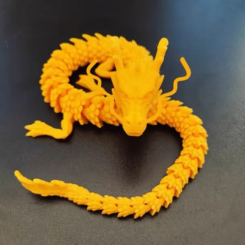 60/45/30cm 3D printed Chinese dragon Shenlong crafts ornamentsToy joint movable dragon Model Home Office Decoration Decor Gifts