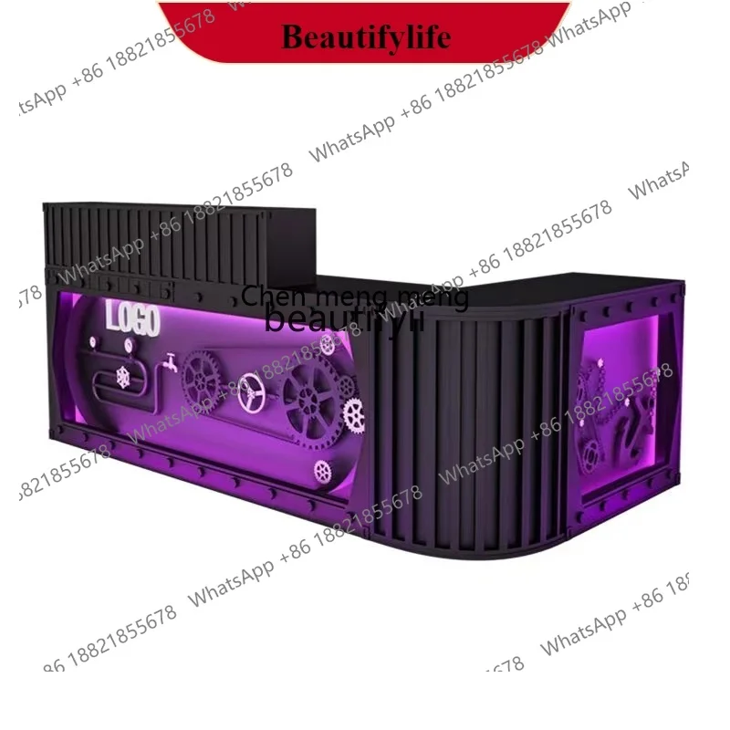 G153 Industrial style bar bar billiards gym retro American front desk checkout page