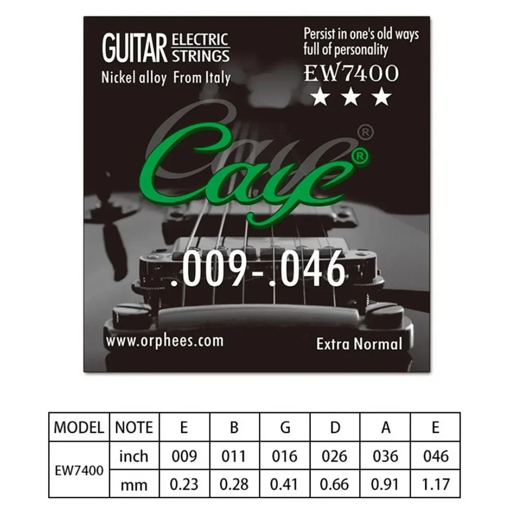 Orphee Caye EW Electric Guitar Strings Hexagonal Carbon Steel 10-46 09-46 09-42 EW7300 EW7400 EW7500 Electric Guitar Accessories