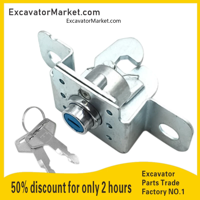 Excavator Parts For Kubota 155/163/161 Kobelco Sk60c/55 Excavator Hood Lock Accessories Back Cover Lock