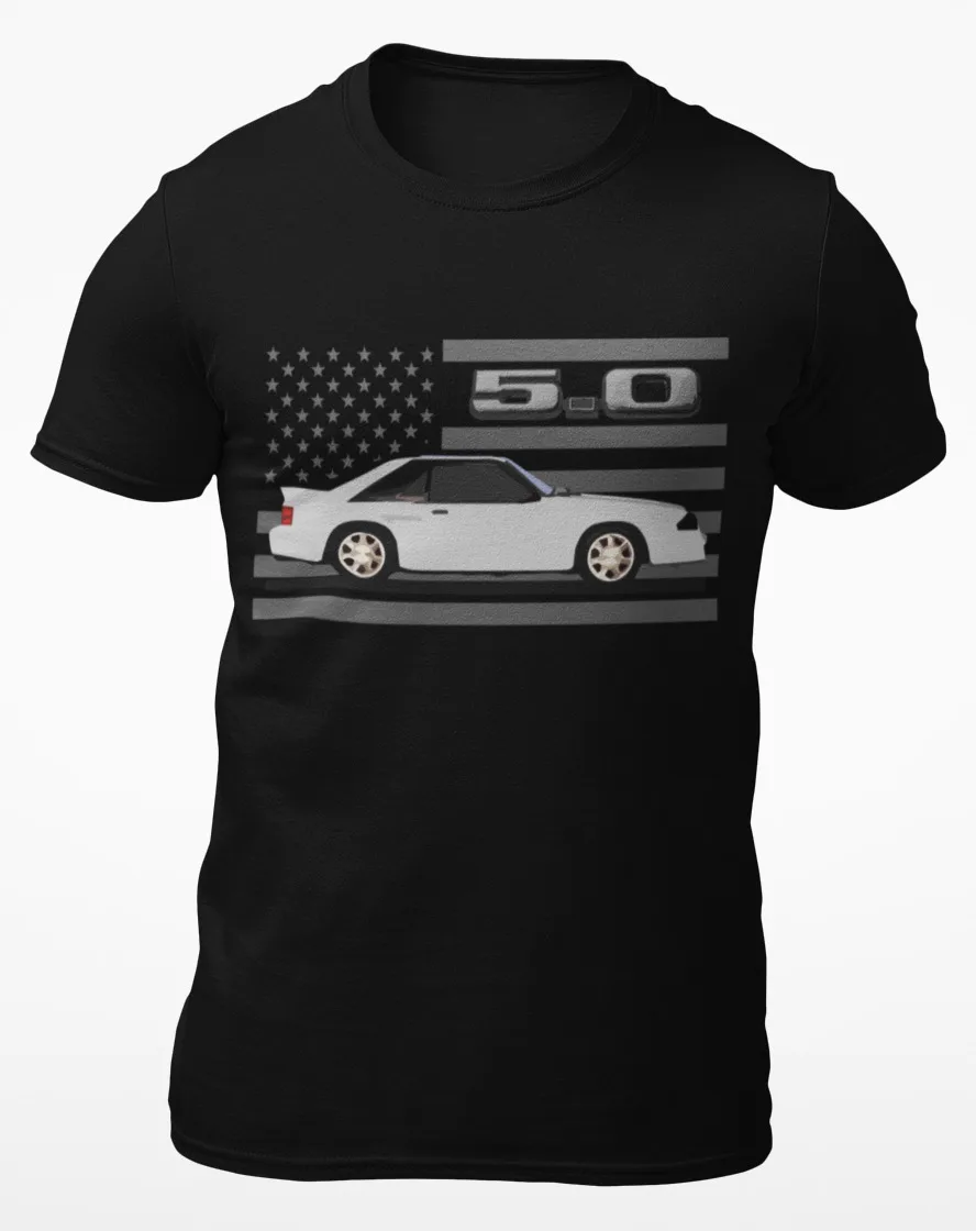 White Fox Body Mustang 5 0 3rd Gen  T Shirt