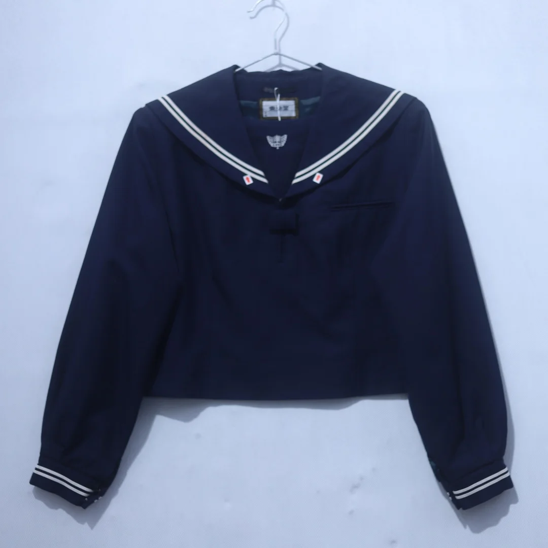 Winter Uniform Sailor Suit Japanese Style Long Sleeve Mid-Length Skirt Straight Leg Pants Student School Uniform Jk Outfit view 3