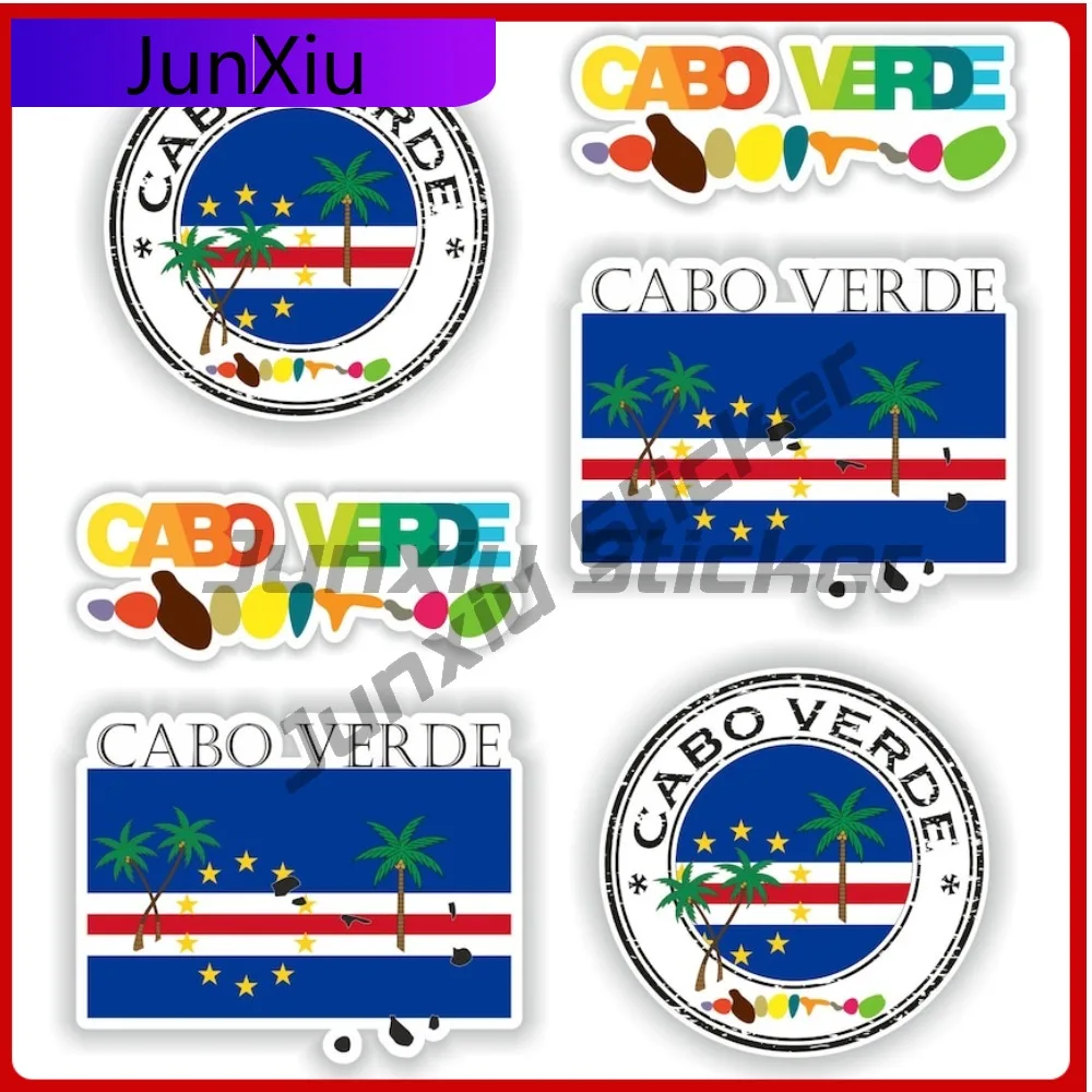

Cabo Verde Funny Boat UV Resistant Decal Accessory Anime Set Sticker Waterproof Graphic Custom Vinyl Graphic Bumper Proof Truck