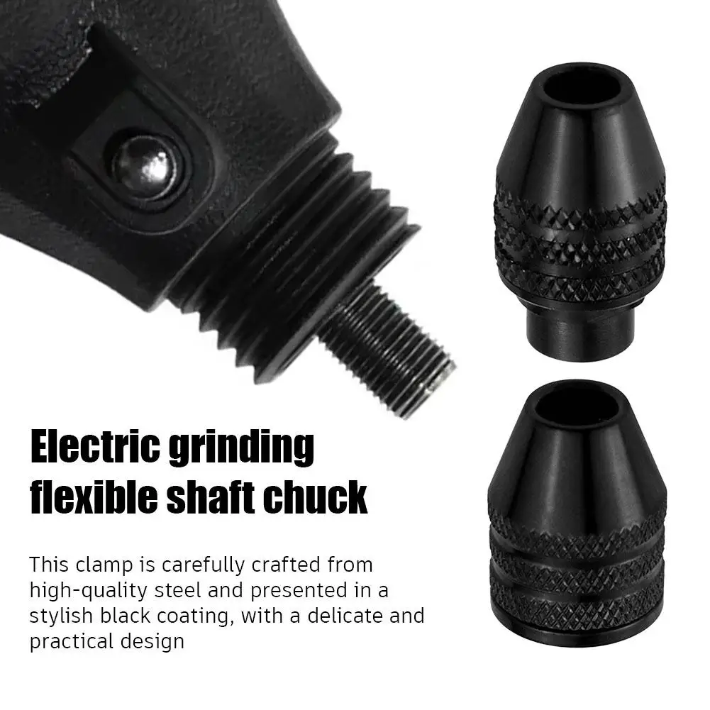 Mini Keyless Drill Chuck Adapter 0.3-3.2mm Quick Change Multi Chuck Three-Jaw Collet for Rotary Tool Screwdriver Converter