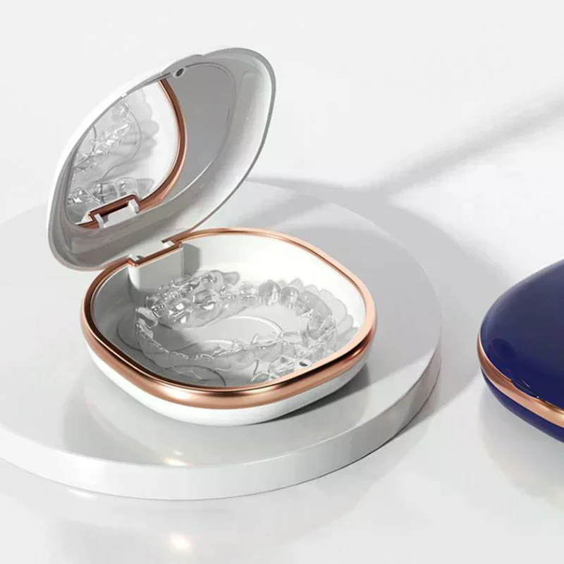 

Dental Retainer Case Magnetic Aligner Mouth Guard Container For Teeth Travel False Denture Boxes