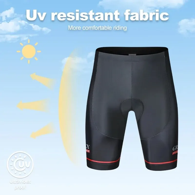 GRSRXX Cycling Shorts Ciclismo Men's Shockproof 5D Gel Padded Breathable Bicycle Shorts Leg Non-slip Cycling Bib Pants image 2
