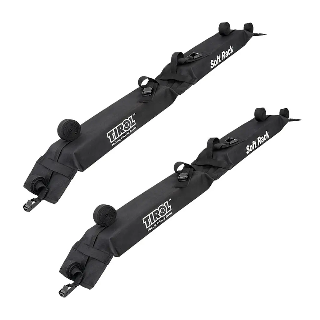 Pairs Universal Car Soft Roof Rack Pad & Luggage Carrier Anti-Vibration System