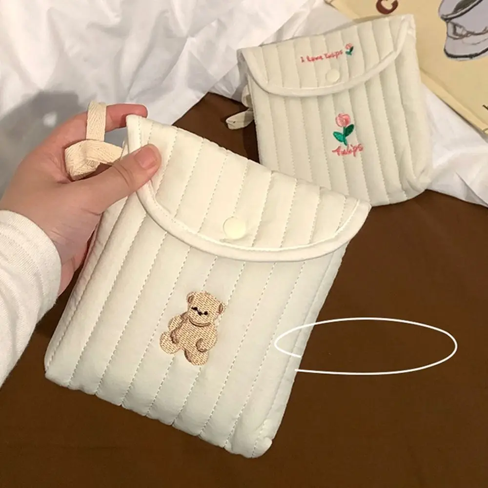 Portable Large Capacity Mini Cosmetic Bag Cherry Bear Sanitary Napkin Storage Bag Makeup Bag Tulip Rabbit Coin Purse Outdoor